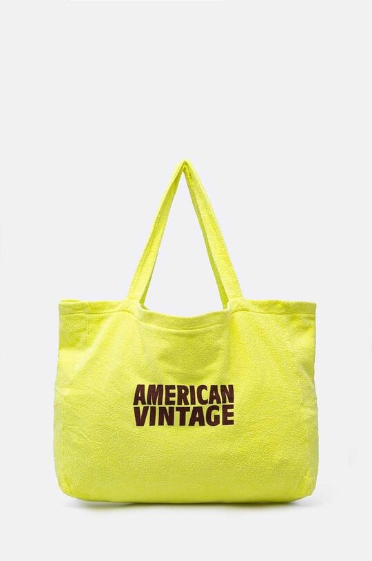 

Хлопковая сумка American Vintage, желтый