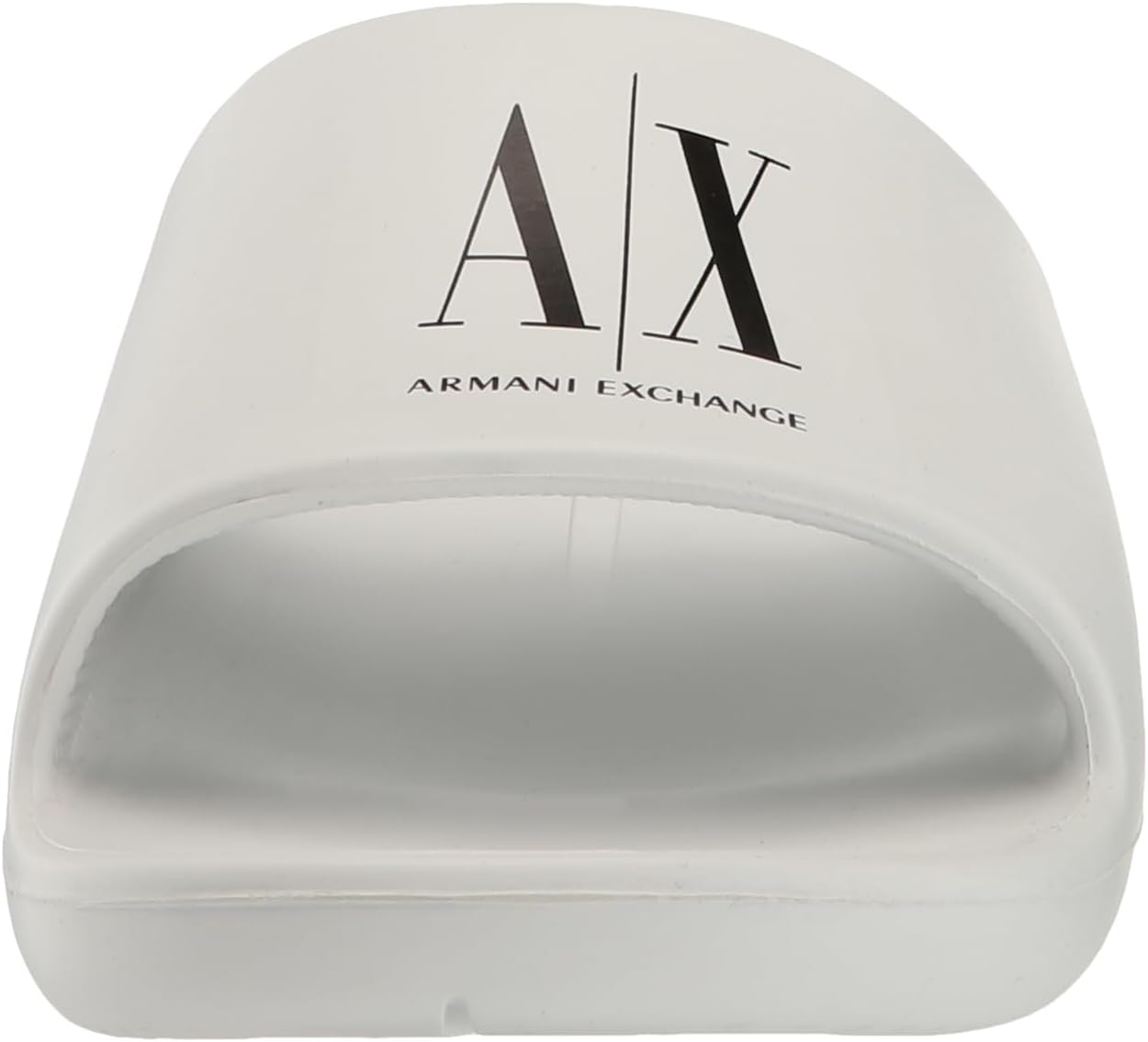 Мужские шлепанцы Armani Exchange Icon Project с логотипом, белый/черный — фото 2
