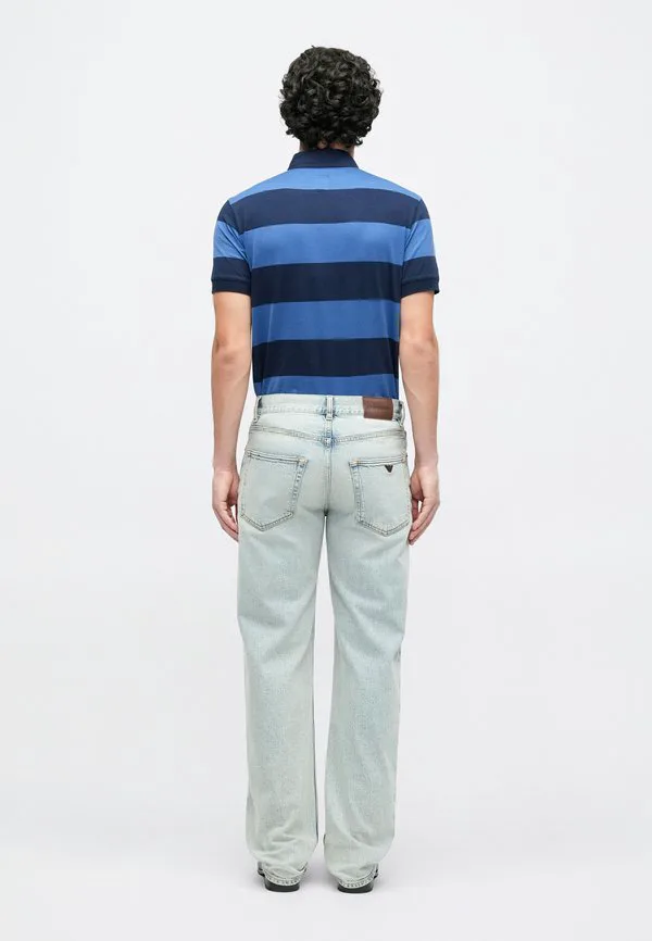Брюки с карманами, джинсы свободного кроя Emporio Armani, Light Blue Denim — фото 4