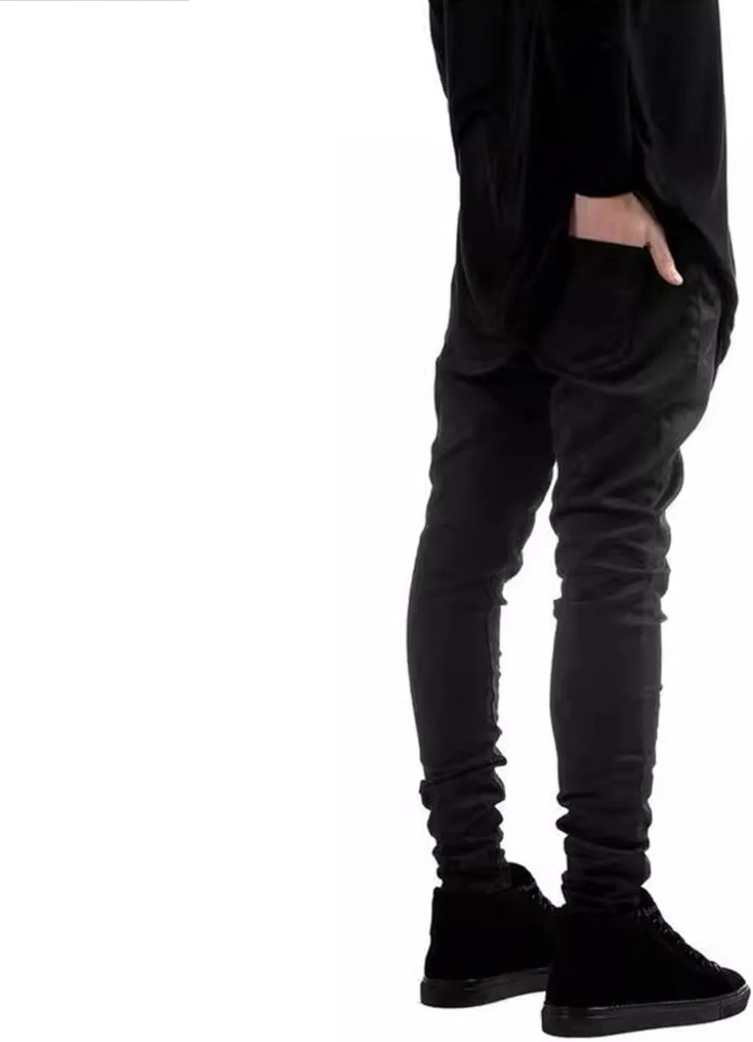 Джинсы Slim Fit Ripped Distressed, черный — фото 3