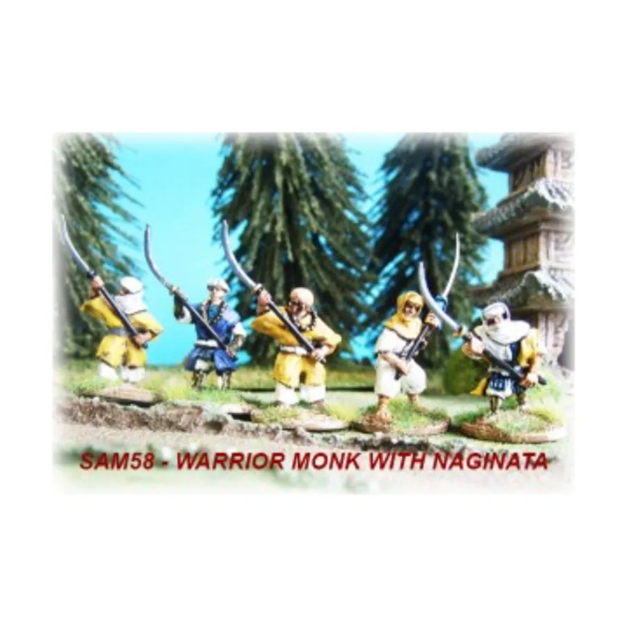 

Воины-монахи с Нагинатой, Samurai - 16th Century (28mm)