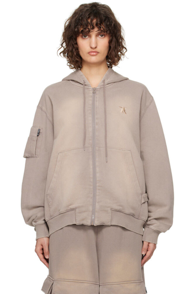 

Бежевый Карман Washed Box Hoodie OPEN YY