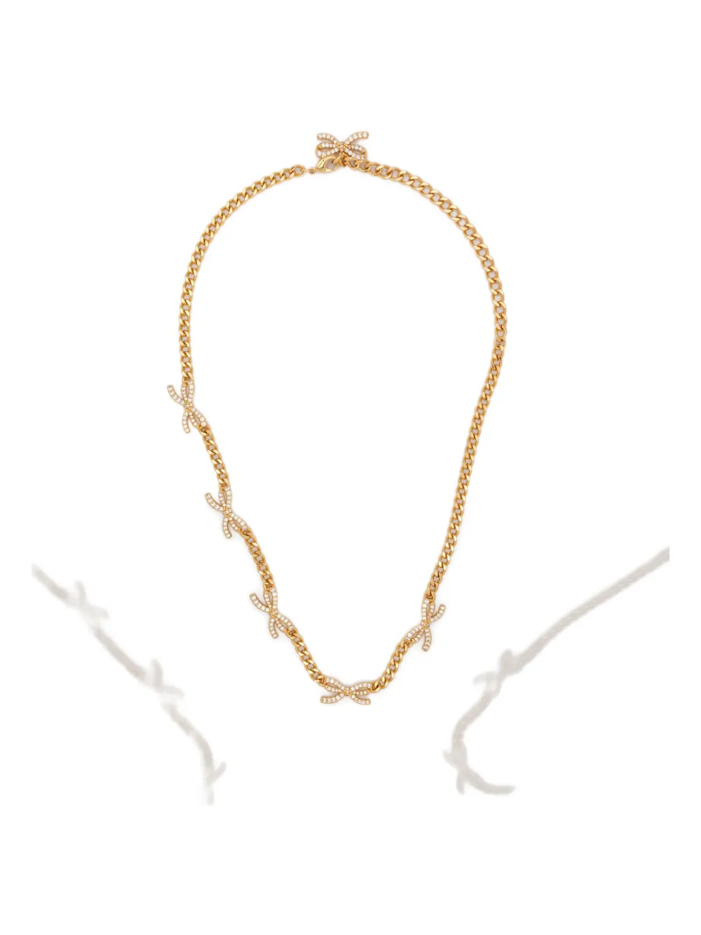 

Цепочка с бантом Self-Portrait, золотой