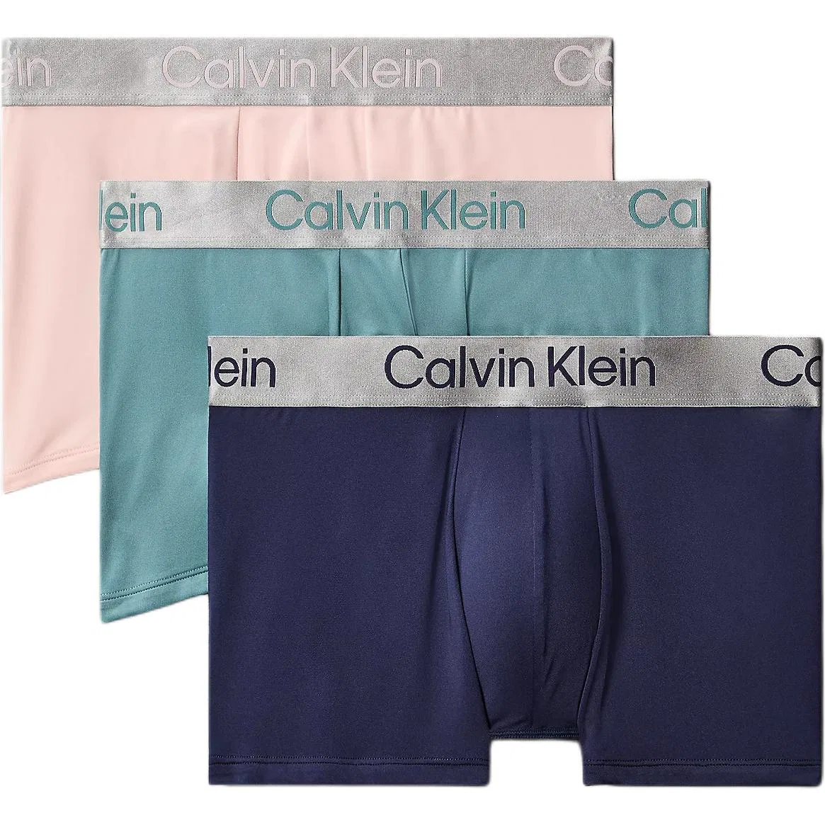 Боксеры Calvin Klein 3 шт (фиолетовый, зеленый, розовый)