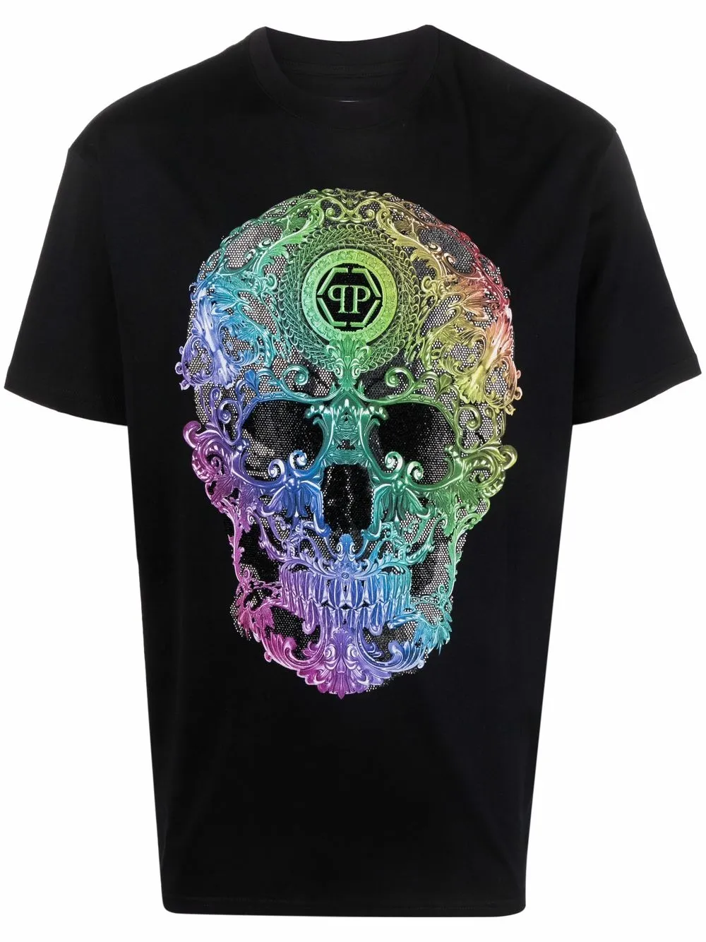 

Футболка с принтом Skull Philipp Plein, черный