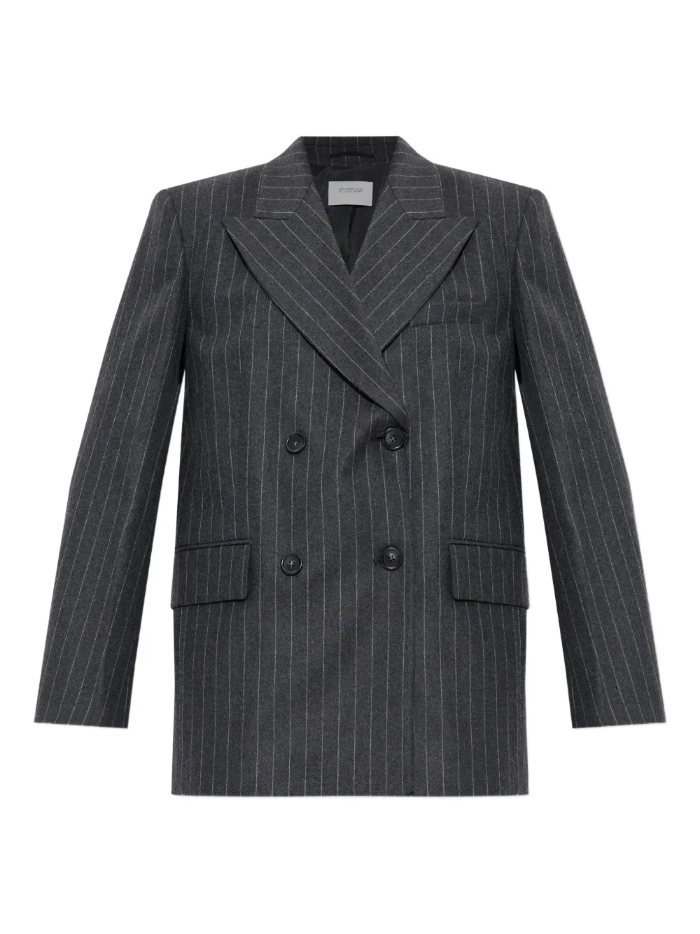 

Блейзер Belford в тонкую полоску SPORTMAX, серый