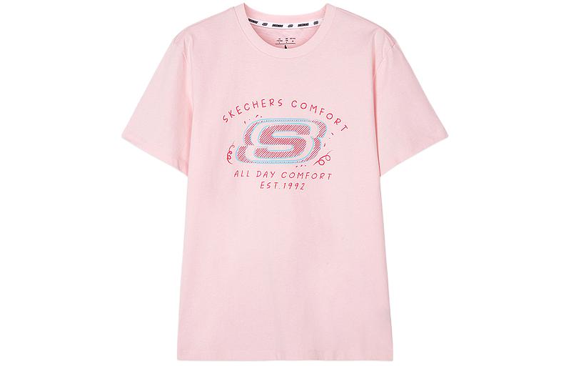 

Skechers Футболка унисекс мелово-розовая, Розовый, Skechers Футболка унисекс мелово-розовая