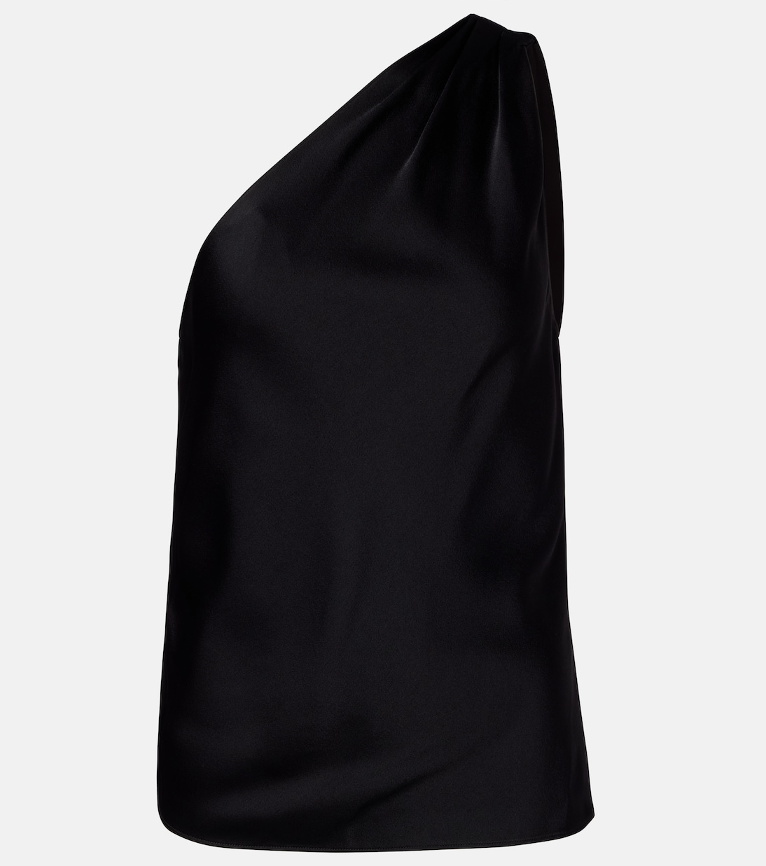

Топ из креп-сатина с одним плечом Tom Ford, черный