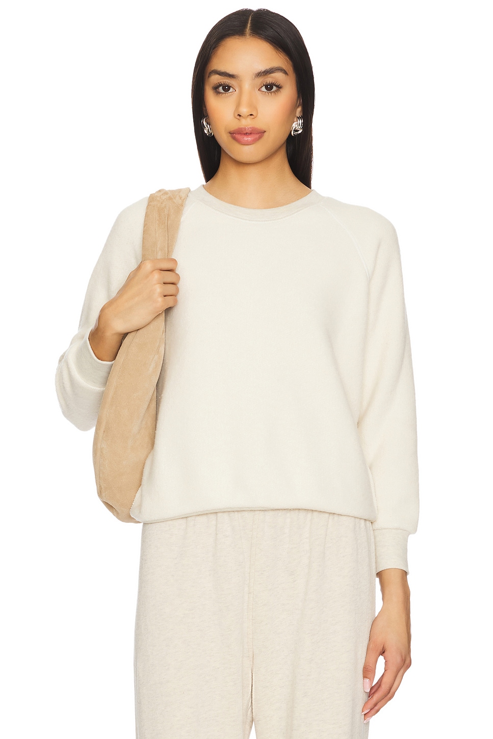 

Толстовка с наружными швами crewneck Perfectwhitetee, oatmeal