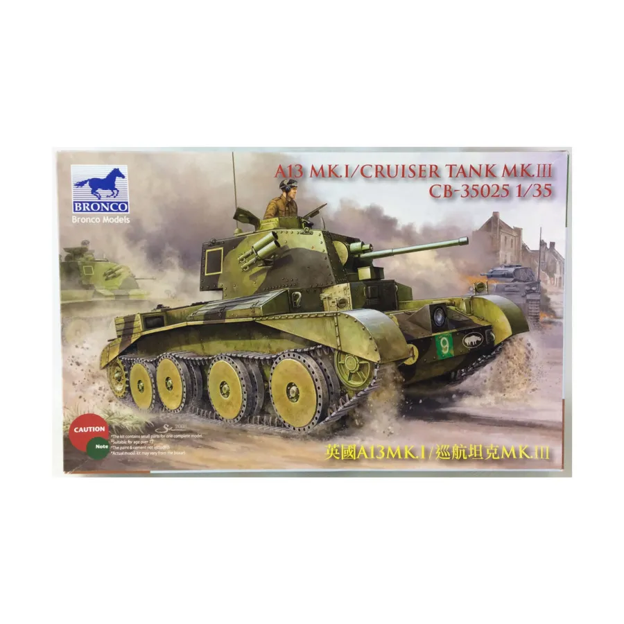 

A13 Mk.I/Cruiser Tank Mk. III, Bronco Models - WWII Tanks & Other Vehicles (1:35)