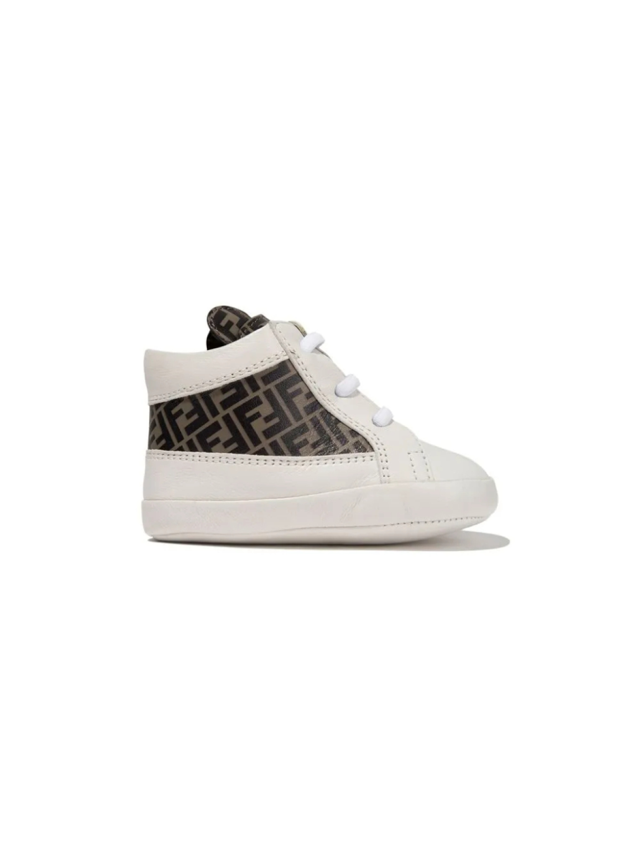 

Fendi Kids высокие кроссовки с логотипом FF, белый