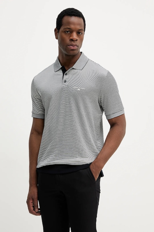 

Хлопковая поло Armani Exchange, темно-синий