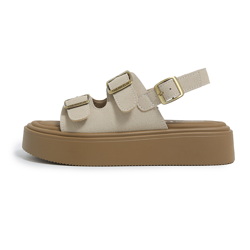 REIHUNG Женские пляжные сандалии цвета хаки, цвет Khaki — фото 3