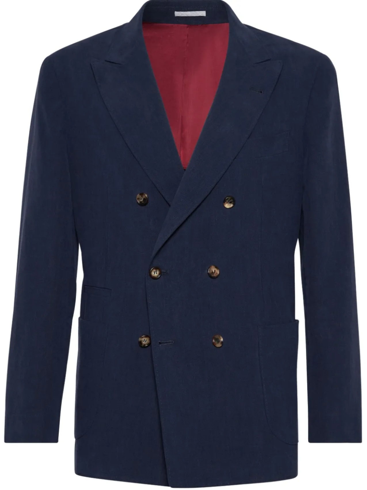 

Двубортный пиджак Brunello Cucinelli, синий