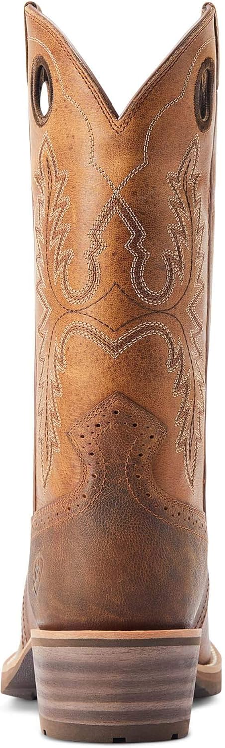 Мужские западные сапоги Ariat Hybrid Roughstock с квадратным носком, Sorrel Crunch — фото 3