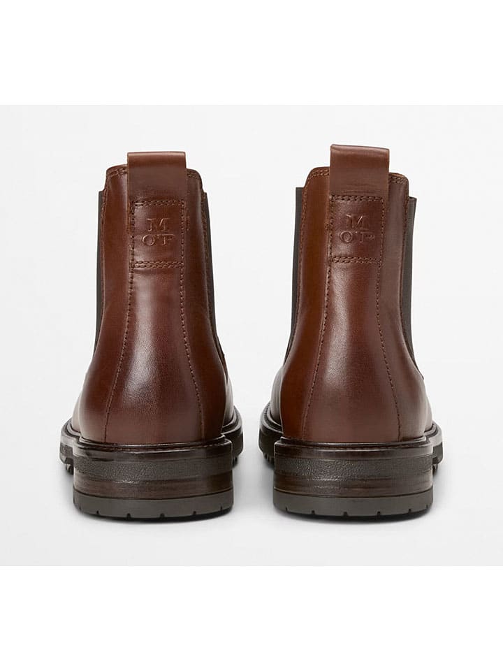 Marc O'Polo Shoes Кожаные ботинки челси "Рони" светло-коричневого цвета — фото 2