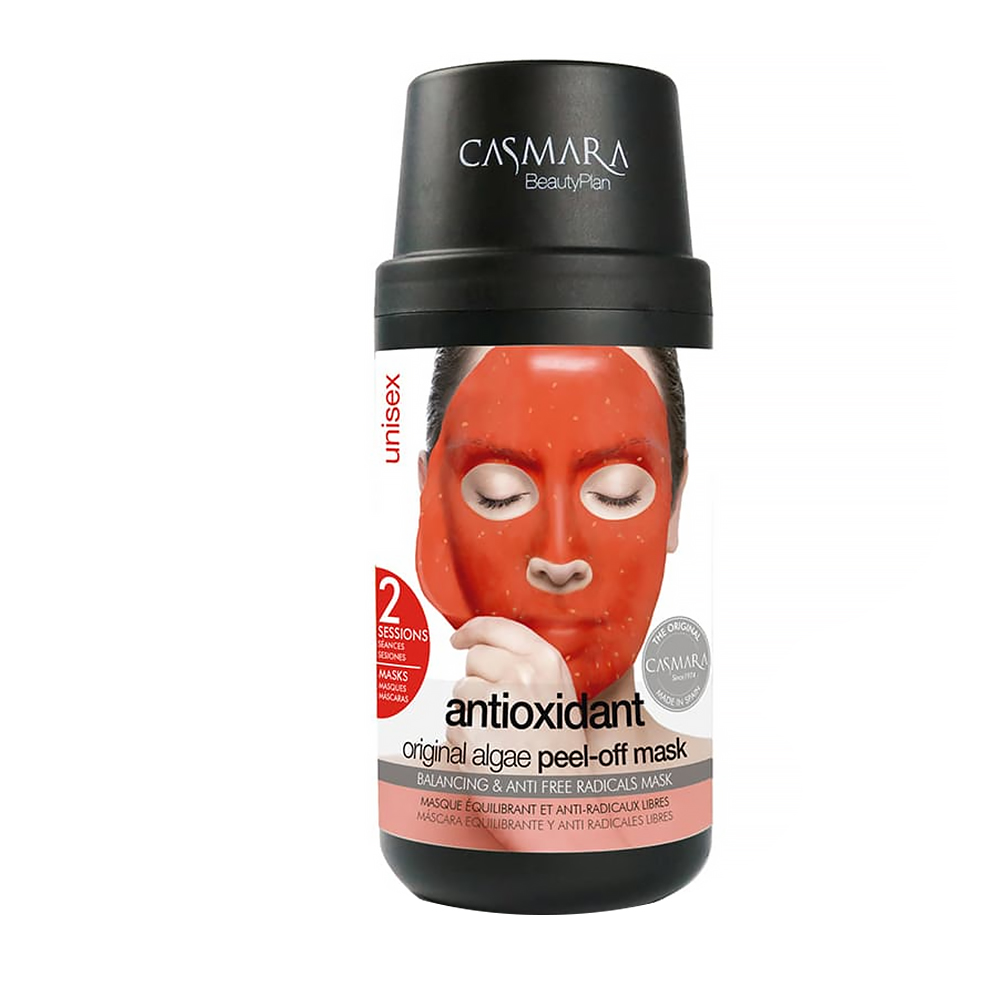 

Альгинатная, антиоксидантная маска для лица для 2 поколений antioxidant original algae peel-off mask Casmara, количество 1 x 2 шт.