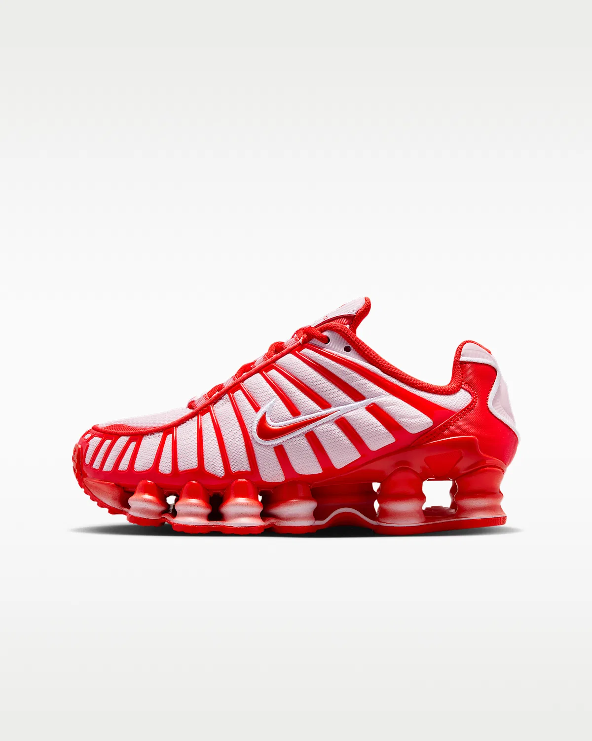 Детские кроссовки Nike Shox TL, Pink Foam/White/Habanero Red