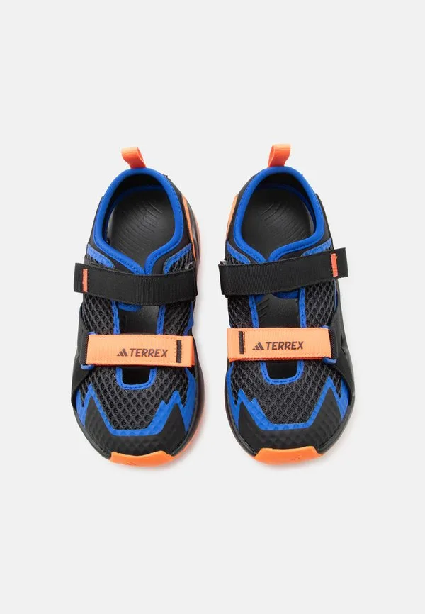 Сандалии для ходьбы hydroterra Adidas Terrex, Core Black/Power Blue/Impact Orange — фото 4