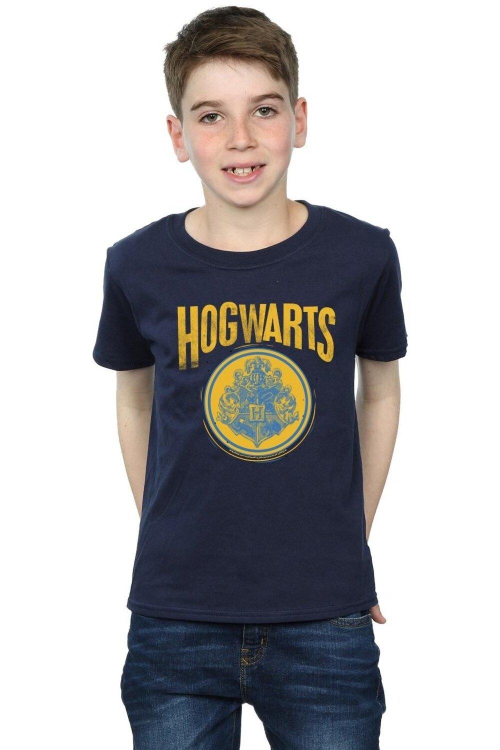 

Футболка с гербом Хогвартса Harry Potter, темно-синий
