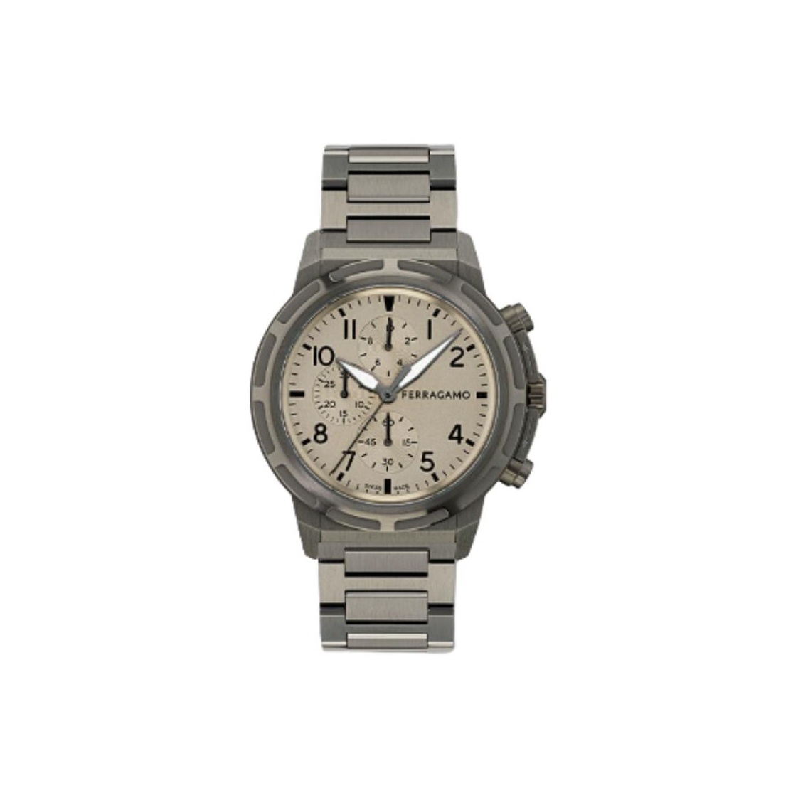 

Ferragamo Часы Stainless Steel 44mm, Beige Watch Dial
