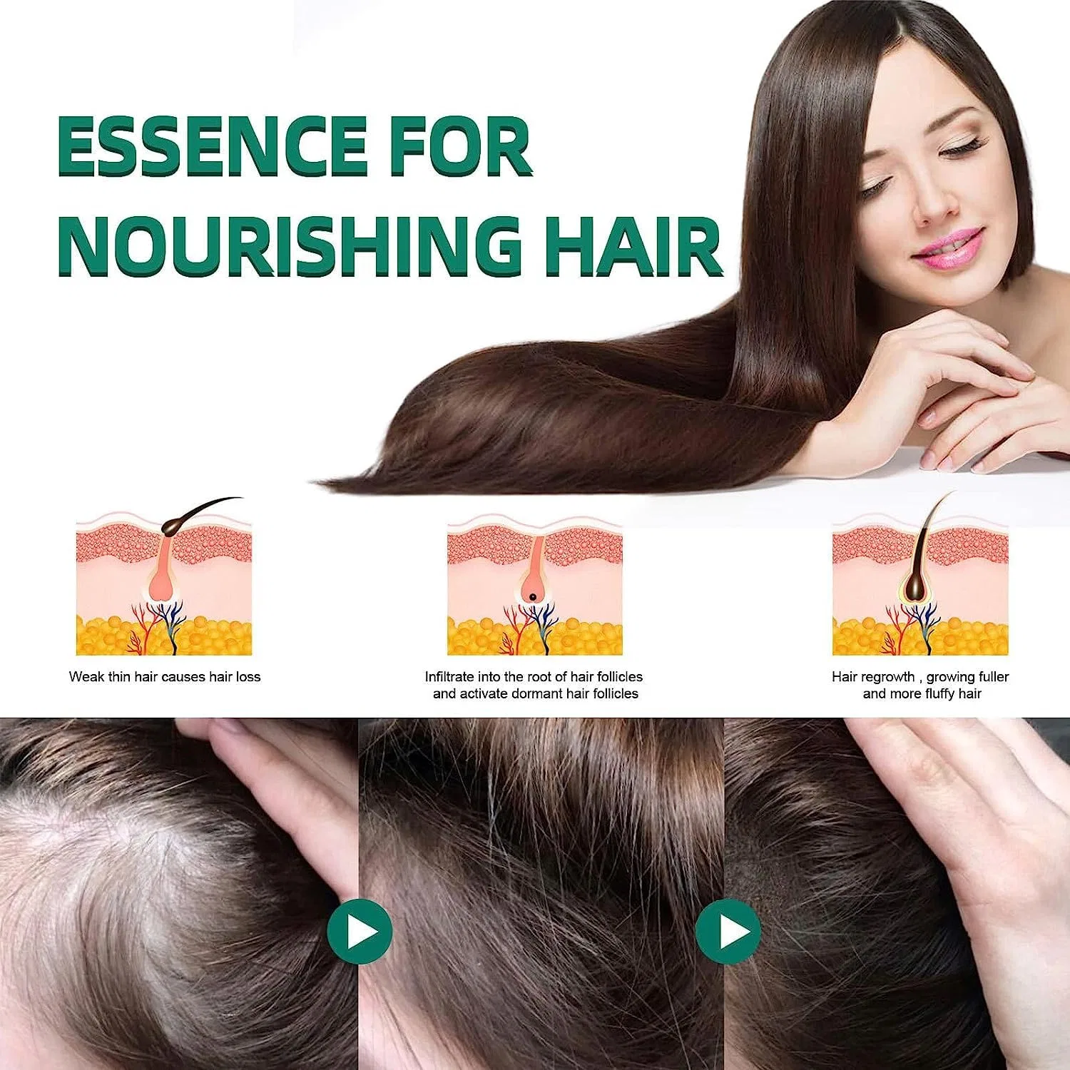 Японский шампунь и кондиционер Sakura для роста волос Ashopfun, Hair Set — фото 4