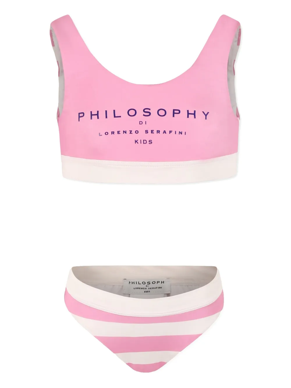 

Бикини с логотипом Philosophy Di Lorenzo Serafini Kids, розовый