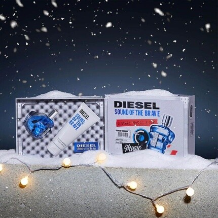 Парфюмерный набор для мужчин Diesel Sound of the Brave 2021 Gift Set with 50ml EDT Spray and 100ml Shower Gel — фото 3