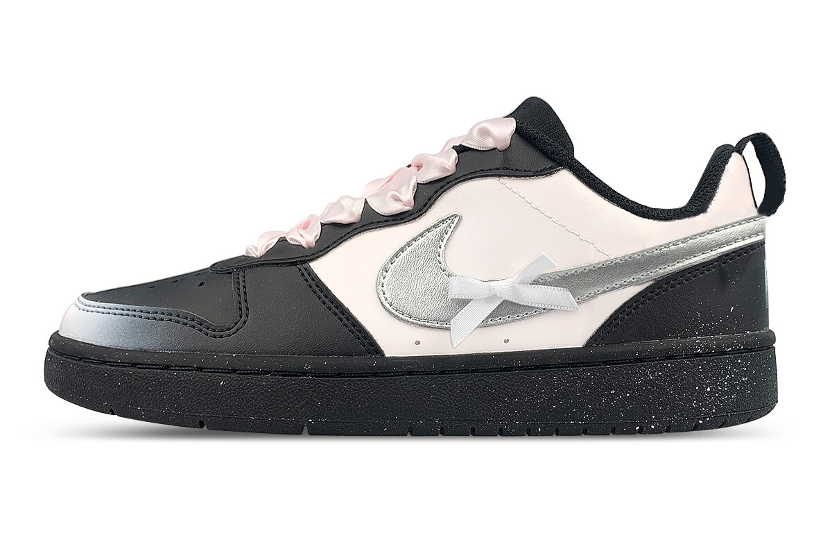 

Кроссовки Nike Court Borough Kids' Skateboarding Shoes Grade School, черный
