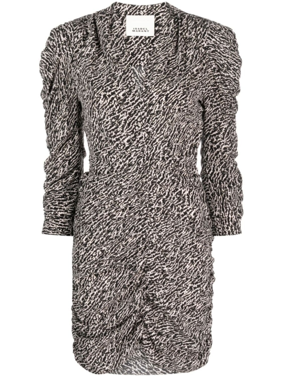 

ISABEL MARANT шелковое платье Celina с цветочным принтом, черный