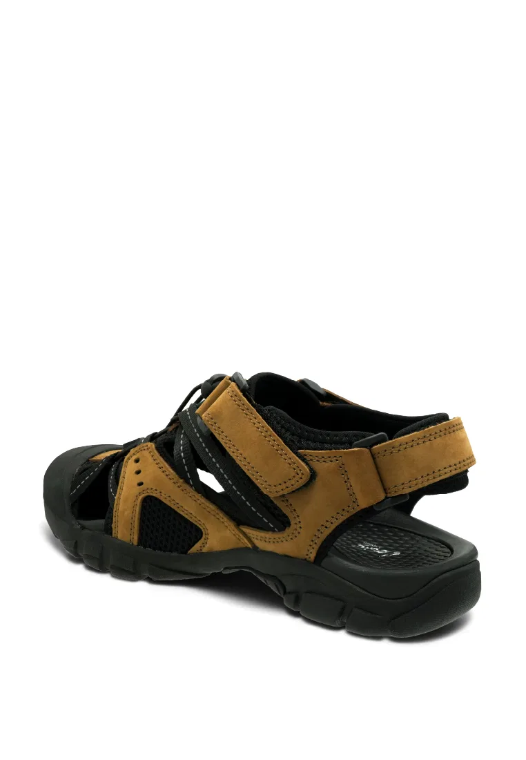 Мужские сандалии, slip-on, искусственная кожа, модель 250441263 Louis Cuppers, коричневый — фото 3
