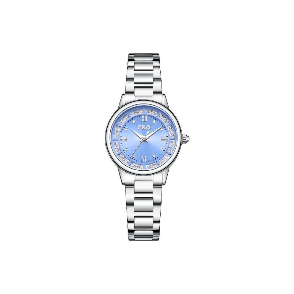 

FILA Часы Wrist Watch Quartz Movement Steel Strap Pink Watch Dial Women's Watch Love At First Sight Romantic Box, [Snow Blue]6647-103