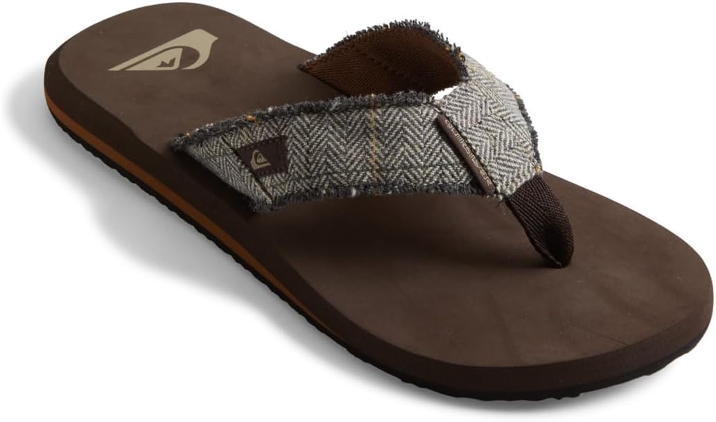 

Мужские сандалии Quiksilver Monkey Abyss с трехточечной застежкой, коричневый