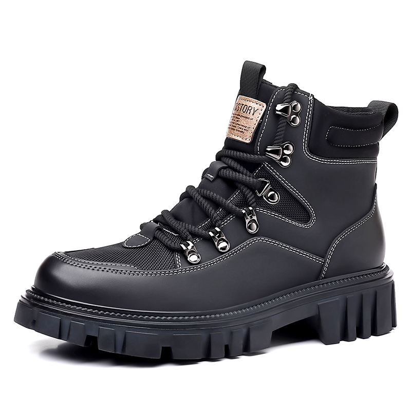 

Romon Мужские ботинки Martin Boots, цвет: черный, хаки, зеленый
