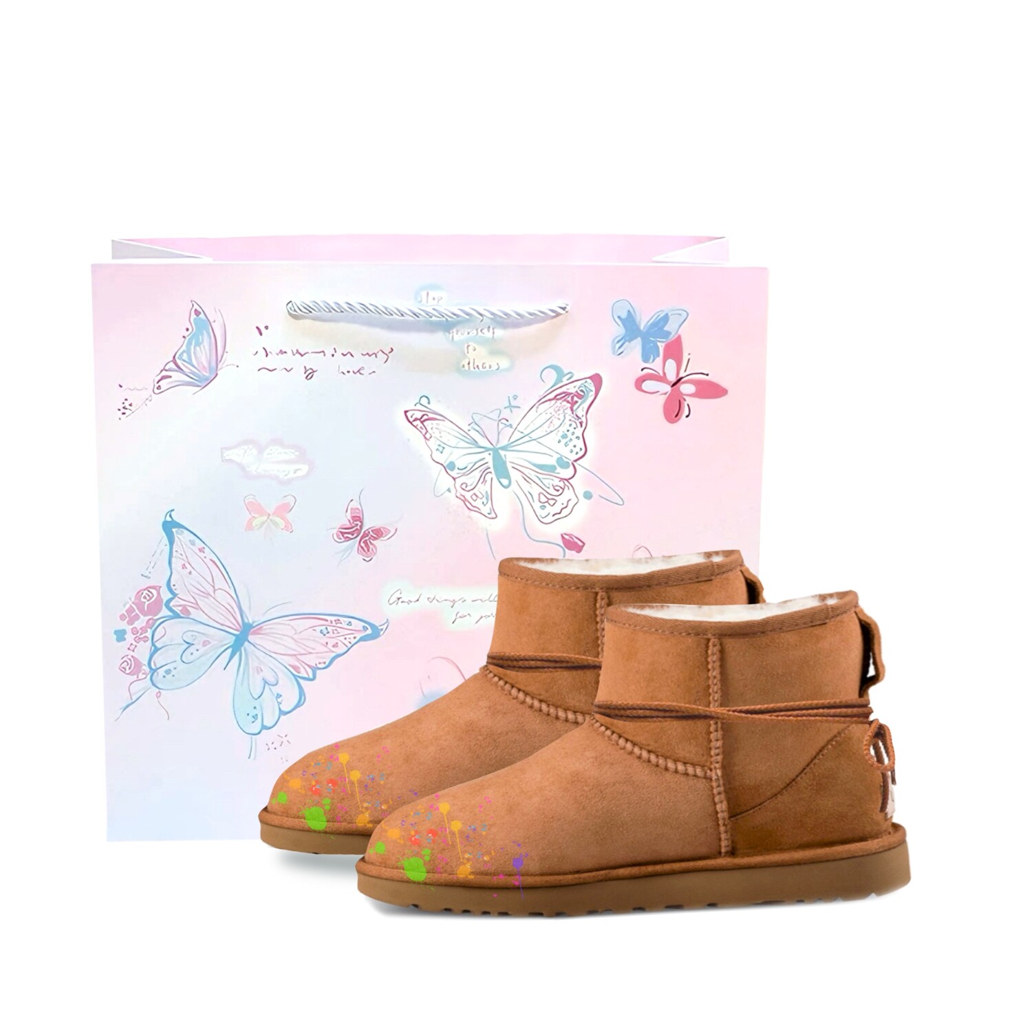 

CLASSIC MINI Зимние ботинки женские каштановые Ugg, цвет Chestnut