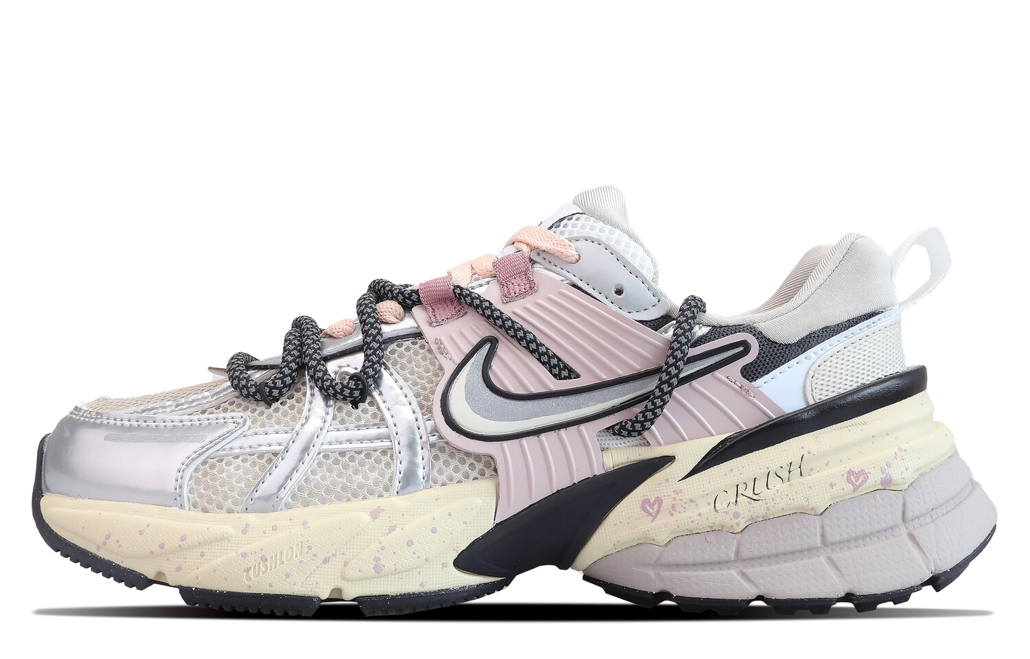 

Кроссовки для бега V2K Run женские с низким верхом серебристо-розовые Nike