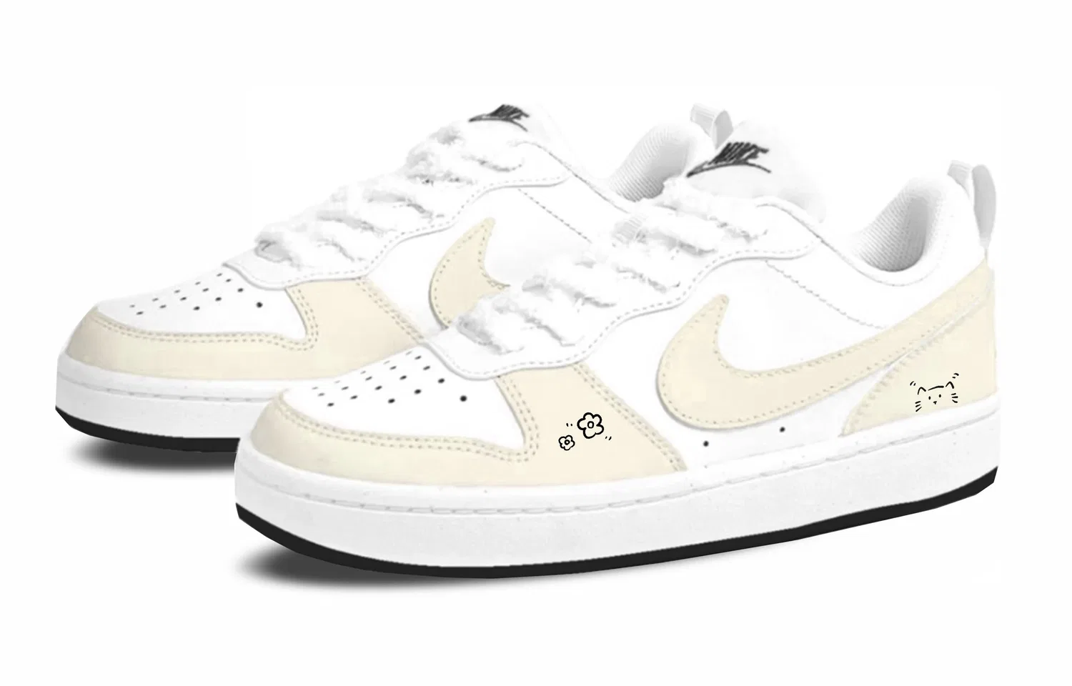 Кроссовки для скейтбординга Court Borough 2 Kids, унисекс Nike, Yellow — фото 4
