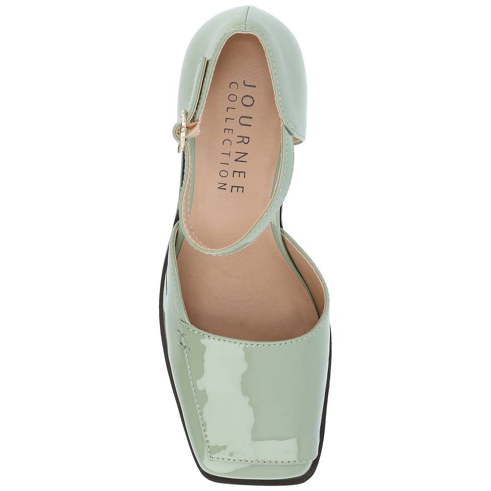 Женские туфли Journee Collection Tru Comfort Foam Evangeline, цвет Patent Taupe — фото 4