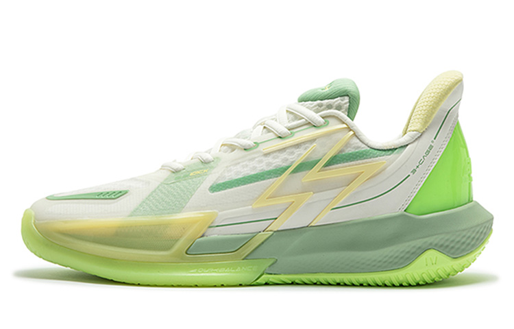 

Big3 4.0 QUICK Мужские баскетбольные кроссовки низкие Mojito Белый Зеленый Амортизация Антискольжение Износостойкость Дышащие 361°