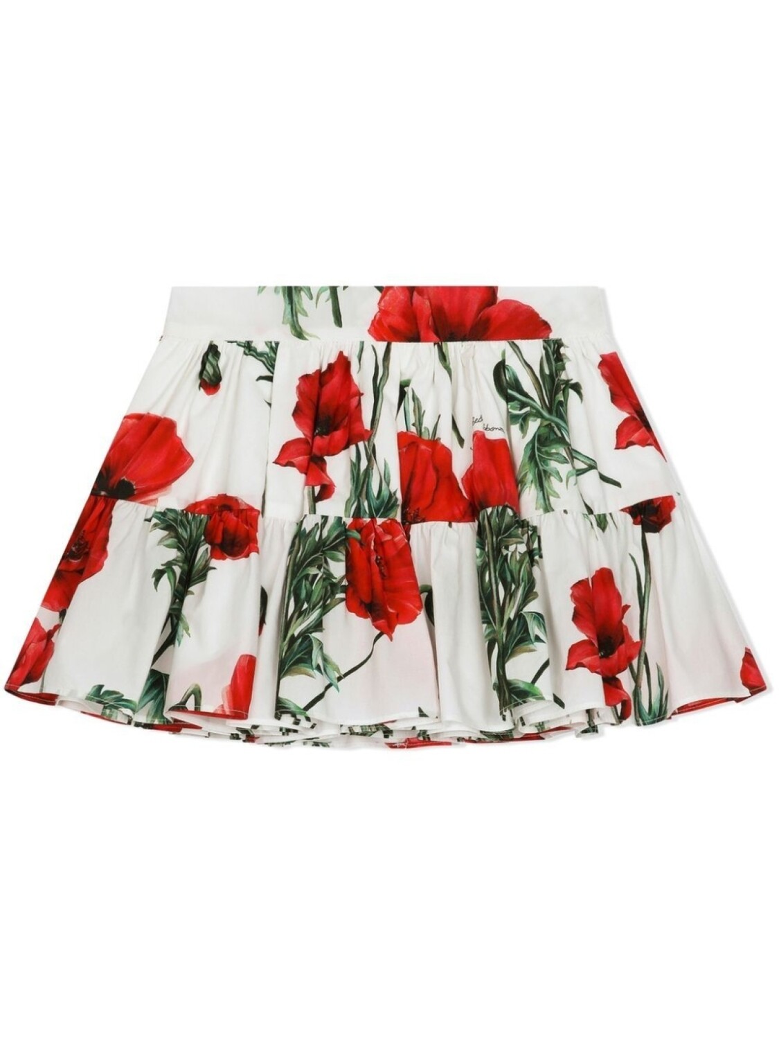 

Юбка с цветочным принтом Dolce & Gabbana Kids, белый