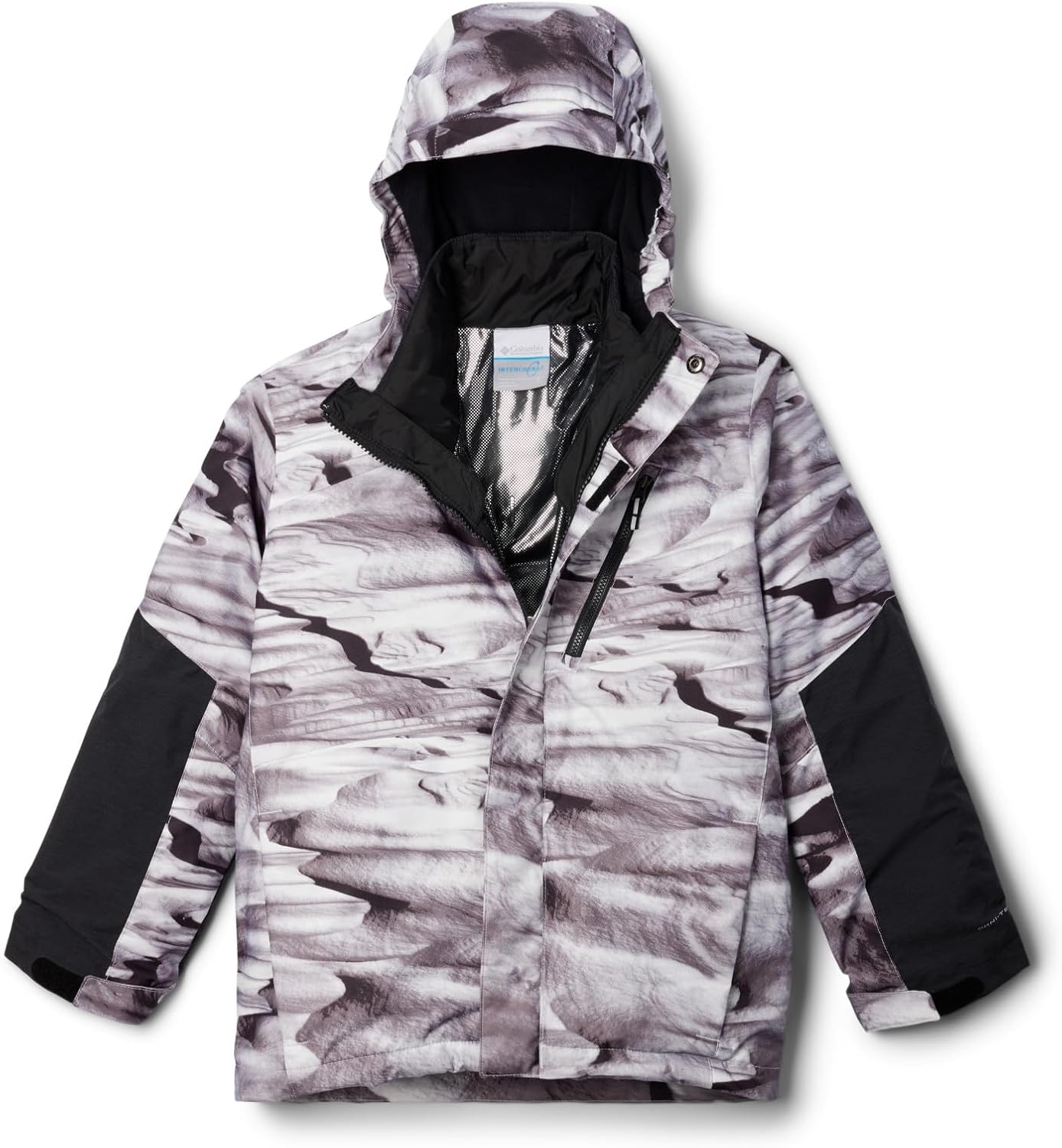 

Куртка Columbia boys Whirlibird Iii Interchange, White Windblown/Black