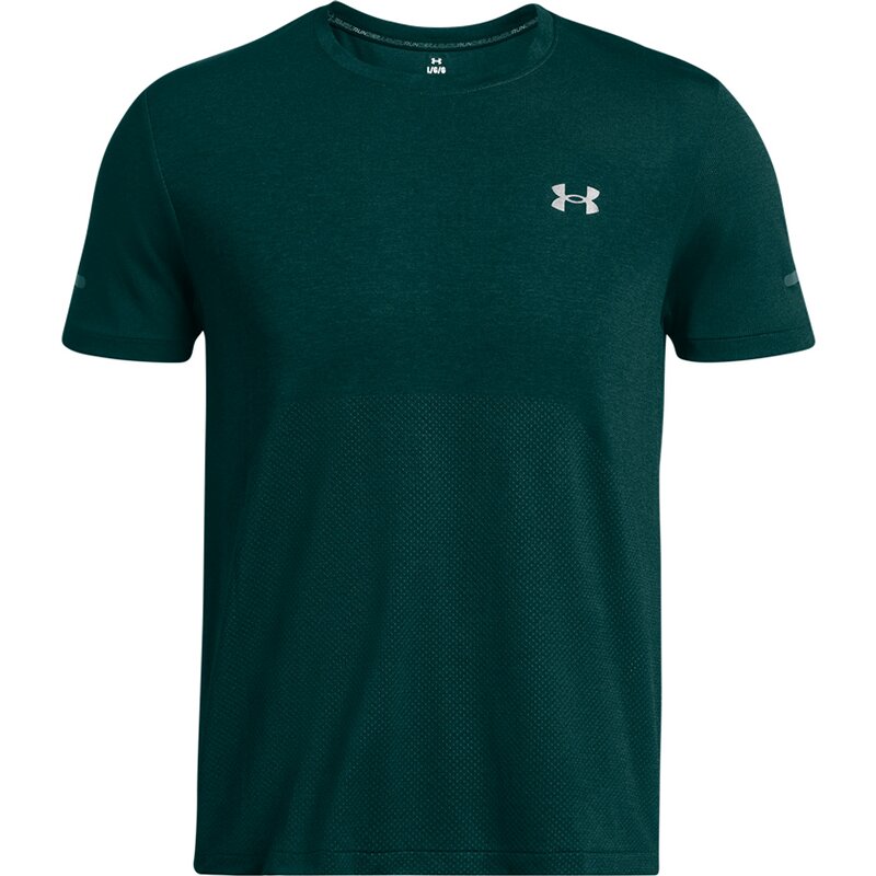 

Мужской бесшовный топ Stride с коротким рукавом Under Armour, бирюзовый