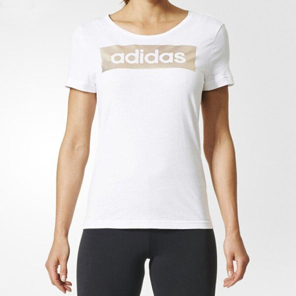 Футболка Essentials логотип футболка азиатские размеры Adidas, белый — фото 3