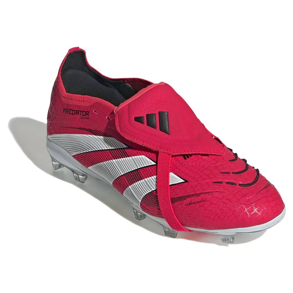 Футбольные бутсы adidas Predator Elite Fold Over Tongue FG kids, красный — фото 4