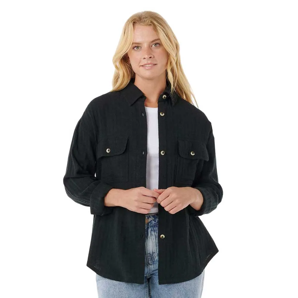 

Рубашка с длинным рукавом Rip Curl Oceanic Textured, черный