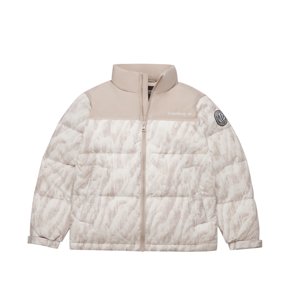 

BOSIDENG Модная спортивная коллекция пуховик унисекс, Beige Snow Mountains 9W32