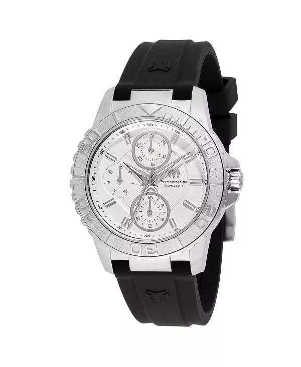 

Женские часы tm-725011 с серебристым циферблатом и кварцевым механизмом Technomarine, black