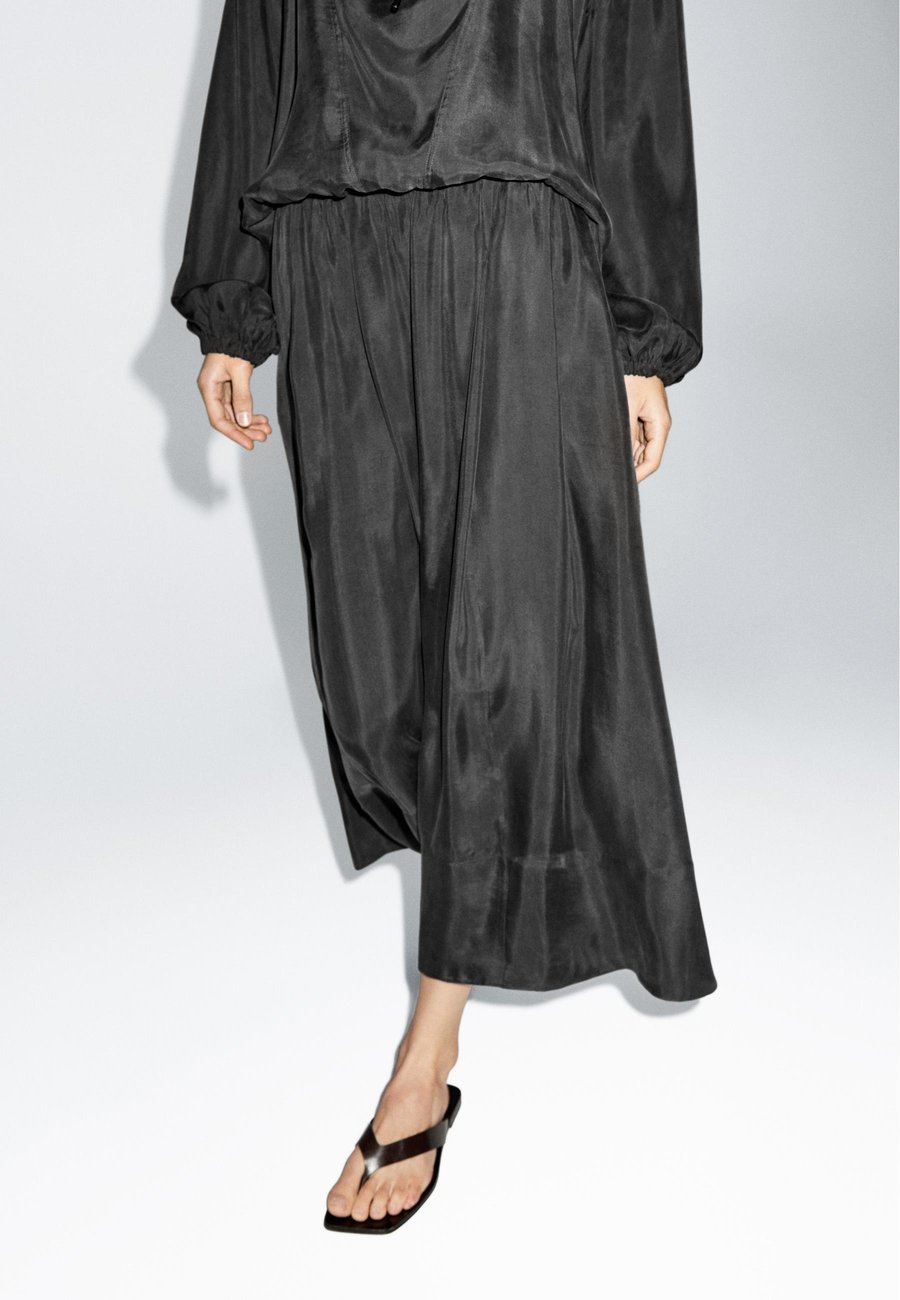 

Юбка Massimo Dutti FLARED MIDI, Dark Grey