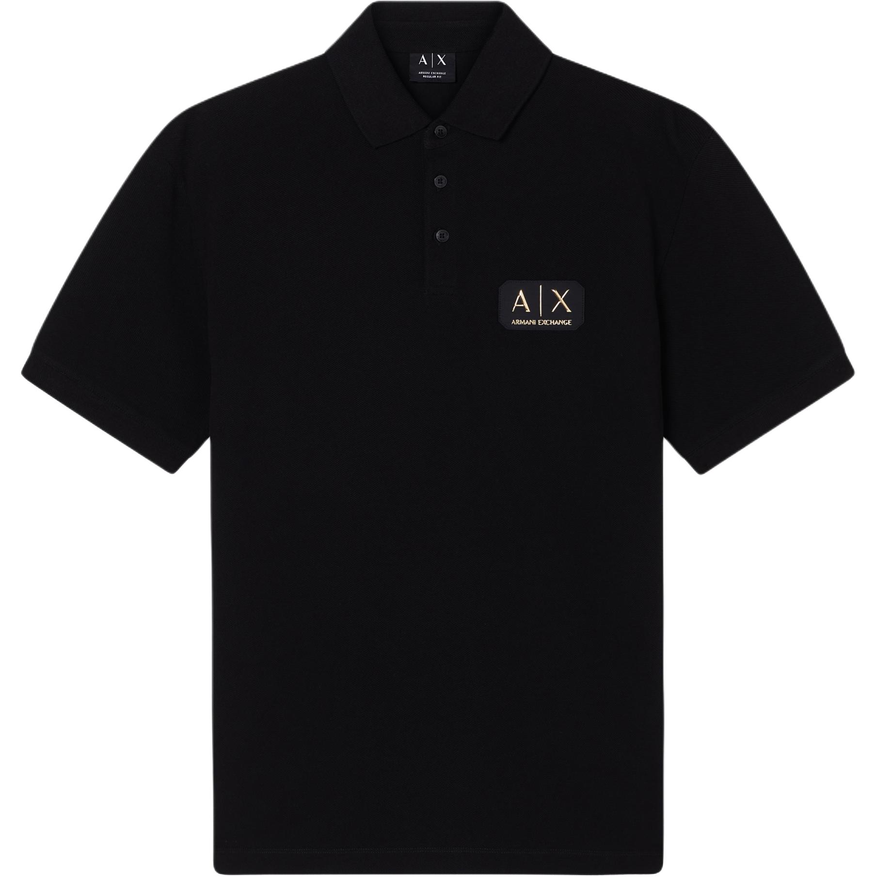 

Футболка-поло AE SS26 для мужчин ARMANI EXCHANGE, черный