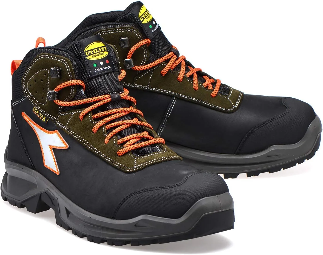 Мужские кроссовки Diadora Utility Cross Sport Utility Diadora, черный/зеленый — фото 4